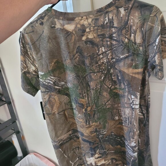 Womens realtree medium tshirt camouflage camo tee short sleeve - Picture 3 of 3